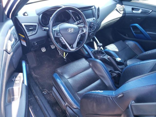 KMHTC6AE7GU252683 - 2016 HYUNDAI VELOSTER TURBO BLUE photo 8