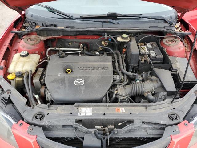 JM1BK12F761520418 - 2006 MAZDA 3 I RED photo 11