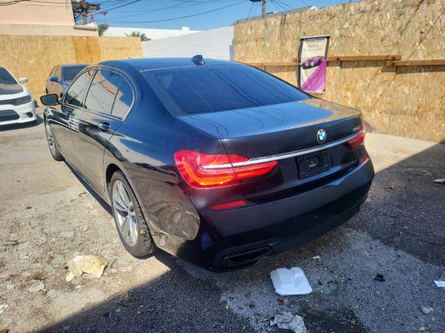 WBA7F0C57GGL99962 - 2016 BMW 750 I BLACK photo 3