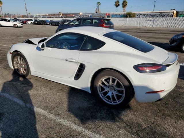 WP0AA2A87JK262265 - 2018 PORSCHE CAYMAN WHITE photo 2