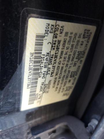 3N1BC13E47L377363 - 2007 NISSAN VERSA S BLACK photo 13