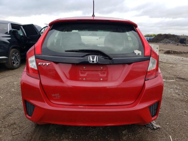 JHMGK5H59GX005722 - 2016 HONDA FIT LX Rouge photo 6