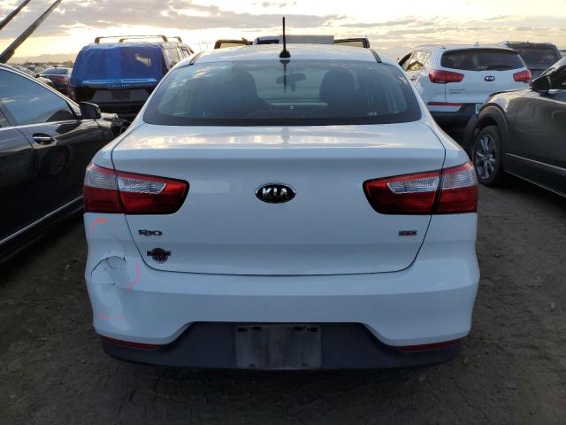 KNADM4A30H6113524 - 2017 KIA RIO LX WHITE photo 6