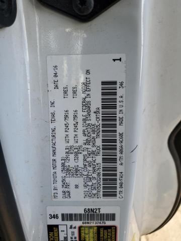 5TFRX5GN3GX067615 - 2016 TOYOTA TACOMA ACCESS CAB თეთრი ფოტო 12