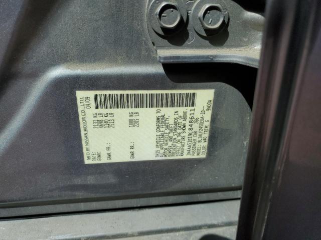 1N4AA51E19C848611 - 2009 NISSAN MAXIMA S SILVER photo 13