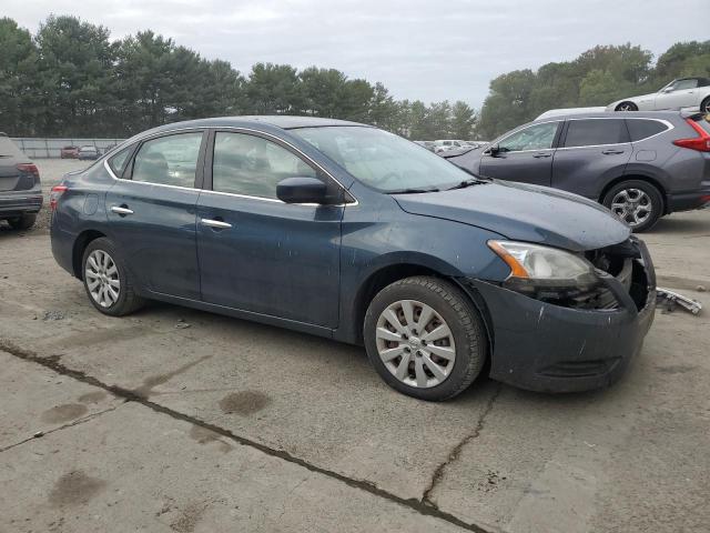 3N1AB7AP8DL612123 - 2013 NISSAN SENTRA S BLUE photo 4