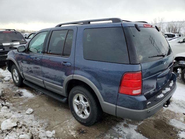 1FMDU73W72ZB76844 - 2002 FORD EXPLORER XLT BLUE photo 2