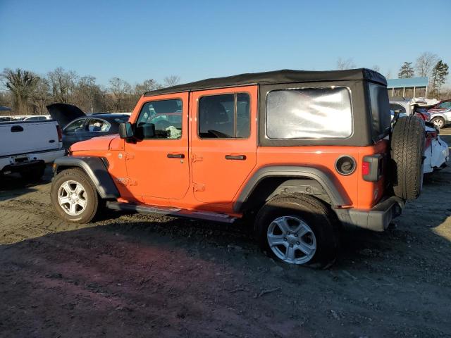 1C4HJXDG9JW305544 - 2018 JEEP WRANGLER U SPORT ნარინჯისფერი ფოტო 2
