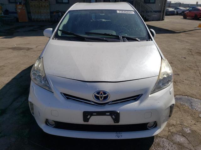 JTDZN3EU4E3353613 - 2014 TOYOTA PRIUS V WHITE photo 5