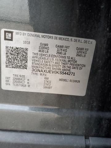 3GNAXUEV0KS544271 - 2019 CHEVROLET EQUINOX LT GRAY photo 13