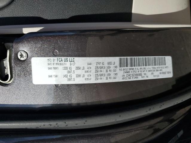 2C4RC1BG7HR803856 - 2017 CHRYSLER PACIFICA TOURING L გრაფიტი ფოტო 13