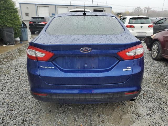 3FA6P0HR6DR205875 - 2013 FORD FUSION SE BLUE photo 6