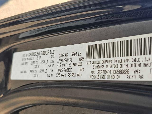 3C6TR4DT9DG586026 - 2013 RAM 2500 SLT CHARCOAL photo 10