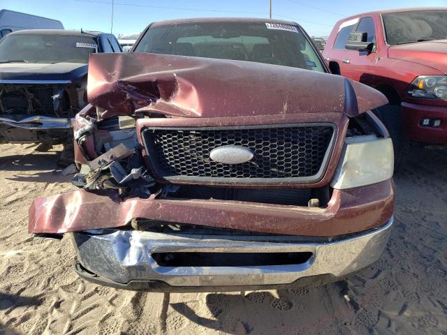 1FTRW12W36FA94328 - 2006 FORD F150 SUPERCREW BURGUNDY photo 5