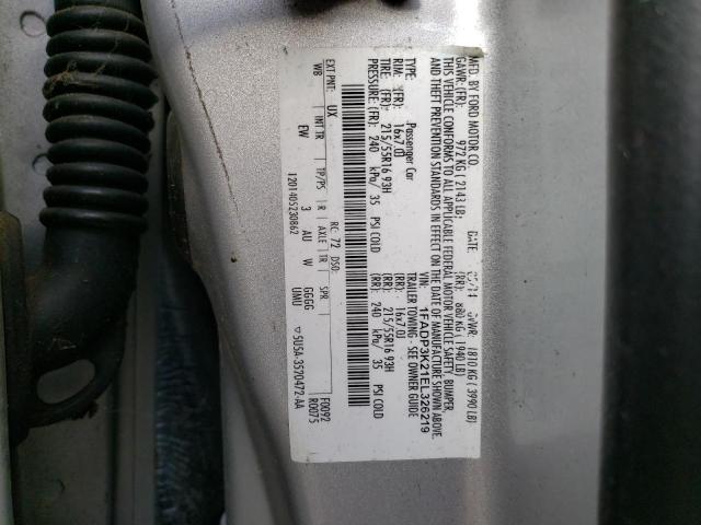 1FADP3K21EL326219 - 2014 FORD FOCUS SE SILVER photo 12