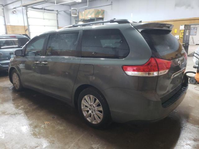 5TDDK3DC1ES090989 - 2014 TOYOTA SIENNA XLE GRAY photo 2