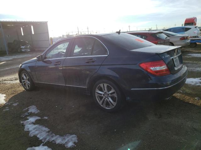 WDDGF8AB5EG184917 - 2014 MERCEDES-BENZ C 300 4MATIC BLUE photo 2