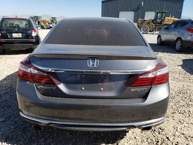 1HGCR2F57HA116174 - 2017 HONDA ACCORD SPORT GRAY photo 6