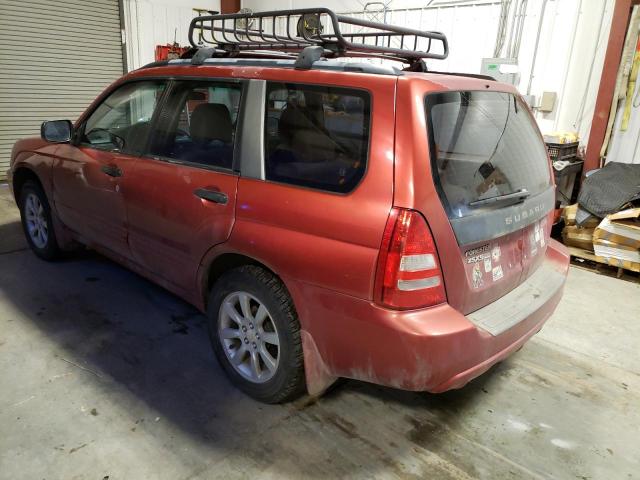 JF1SG65625H709810 - 2005 SUBARU FORESTER 2.5XS ბურგუნდია ფოტო 2