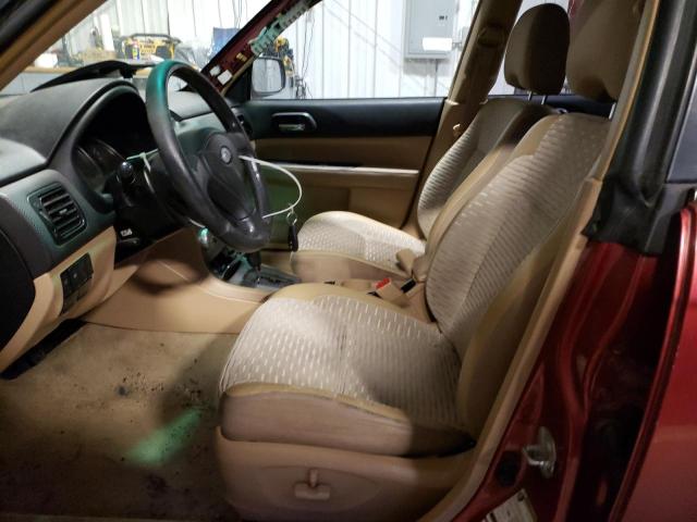 JF1SG65625H709810 - 2005 SUBARU FORESTER 2.5XS ბურგუნდია ფოტო 7