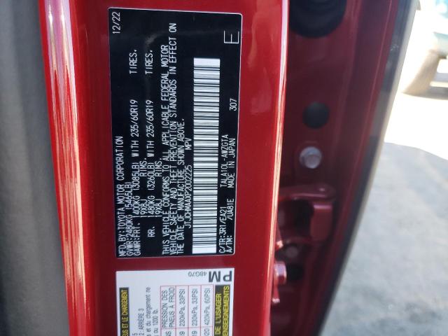 JTJCHMAAXP2002225 - 2023 LEXUS RX 350 PREMIUM RED photo 12