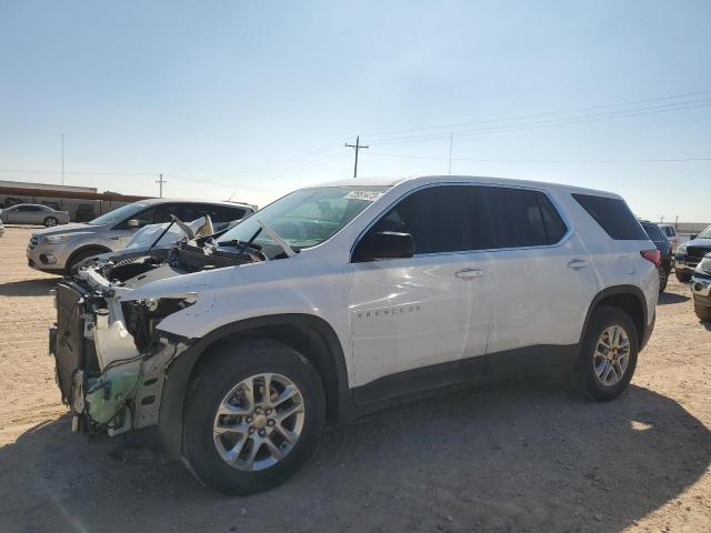 1GNERFKW2MJ113827 - 2021 CHEVROLET TRAVERSE LS WHITE photo 1