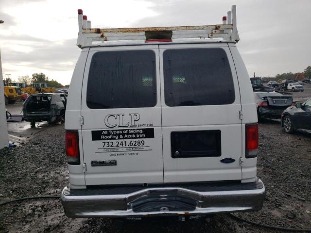 1FTSS34P78DA66237 - 2008 FORD ECONOLINE E350 SUPER DUTY VAN WHITE photo 6