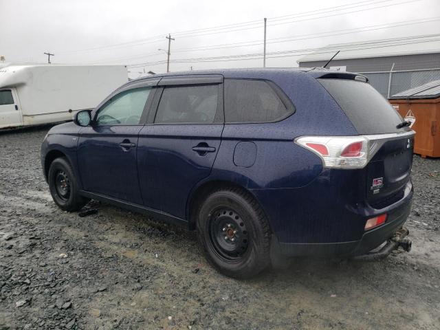 JA4JZ3AX3EZ606722 - 2014 MITSUBISHI OUTLANDER SE BLUE photo 2