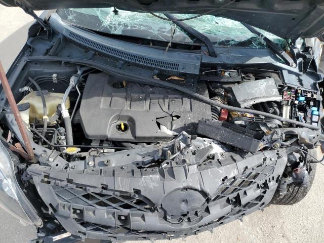 2T1BU4EE4CC784055 - 2012 TOYOTA COROLLA BASE GRAY photo 11