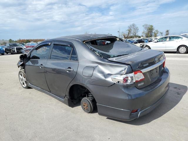 2T1BU4EE4CC784055 - 2012 TOYOTA COROLLA BASE GRAY photo 2