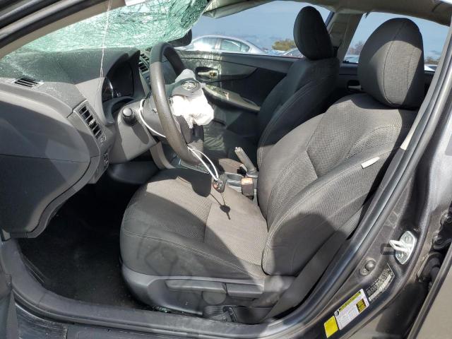 2T1BU4EE4CC784055 - 2012 TOYOTA COROLLA BASE GRAY photo 7