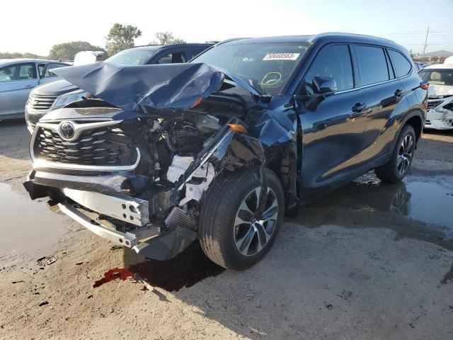 5TDGZRAH1NS103834 - 2022 TOYOTA HIGHLANDER XLE Mavi foto 1