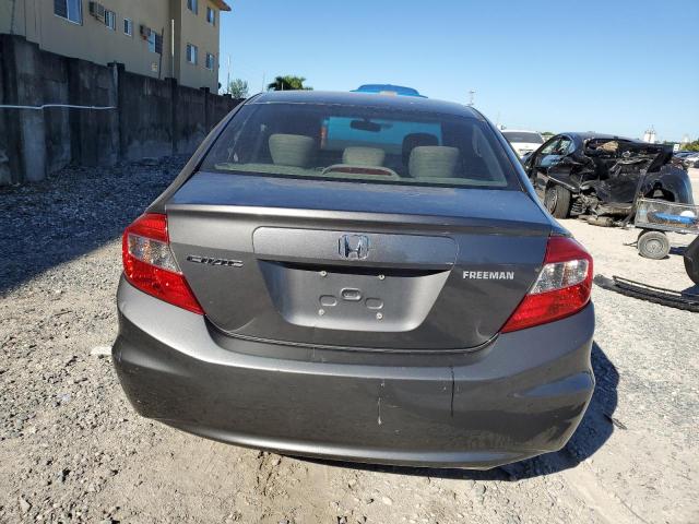 2HGFB2F88CH603115 - 2012 HONDA CIVIC EX GRAY photo 6