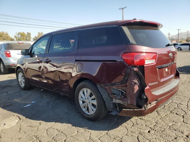 KNDMB5C12H6232587 - 2017 KIA SEDONA LX BURGUNDY photo 2