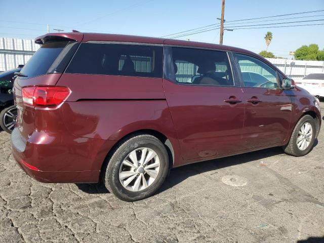 KNDMB5C12H6232587 - 2017 KIA SEDONA LX BURGUNDY photo 3