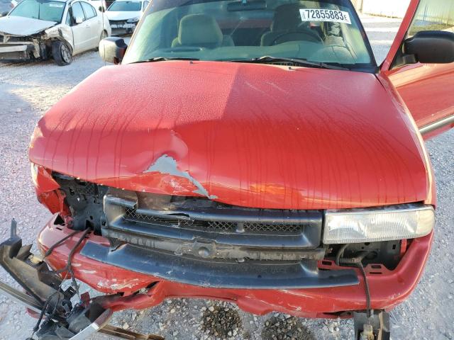 1GCCS19W51K166900 - 2001 CHEVROLET S TRUCK S10 RED photo 11