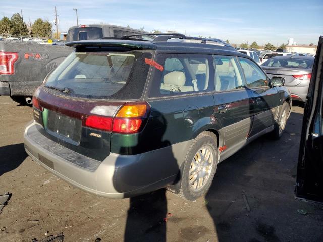 4S3BH896027620980 - 2002 SUBARU LEGACY OUTBACK H6 3.0 VDC GREEN photo 3