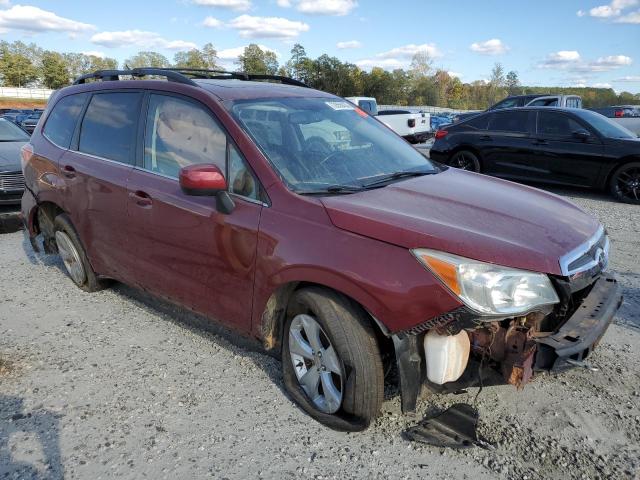 JF2SJAHC6FH477019 - 2015 SUBARU FORESTER 2.5I LIMITED BURGUNDY photo 4