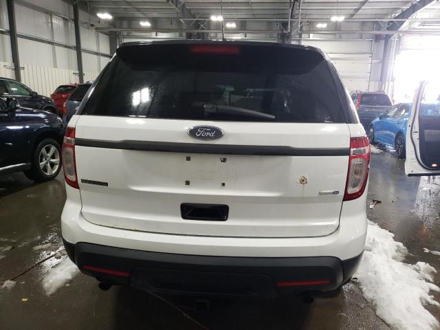 1FM5K8AR6DGA72289 - 2013 FORD EXPLORER POLICE INTERCEPTOR WHITE photo 6