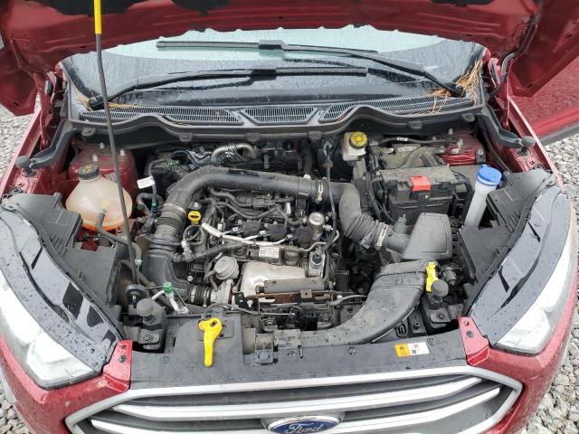 MAJ3S2GEXKC262734 - 2019 FORD ECOSPORT SE RED photo 11
