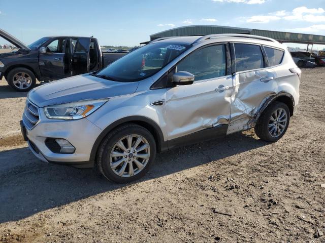 1FMCU0J98HUE72123 - 2017 FORD ESCAPE TITANIUM SILVER photo 1