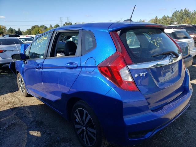 3HGGK5H90LM721205 - 2020 HONDA FIT EXL BLUE photo 2