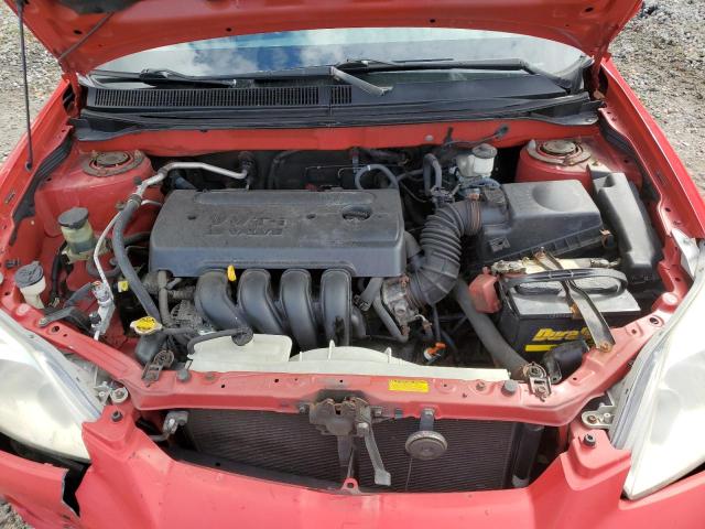 2T1KR32EX7C660281 - 2007 TOYOTA COROLLA MA XR RED photo 11