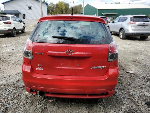 2T1KR32EX7C660281 - 2007 TOYOTA COROLLA MA XR RED photo 6