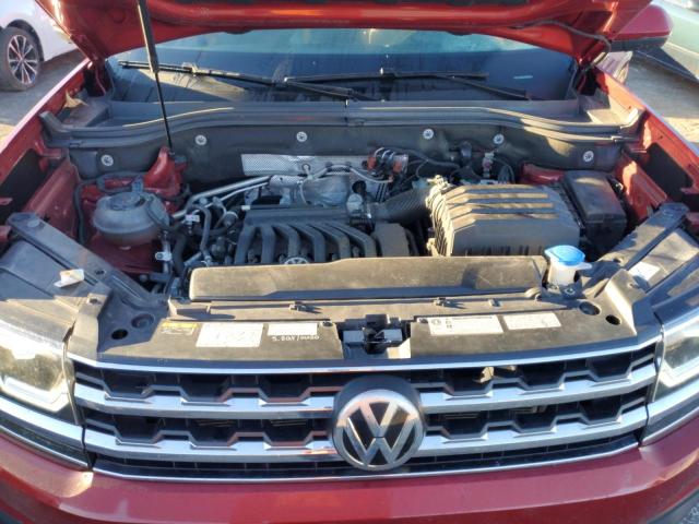 1V2NR2CA6KC567289 - 2019 VOLKSWAGEN ATLAS SEL PREMIUM MAROON photo 11