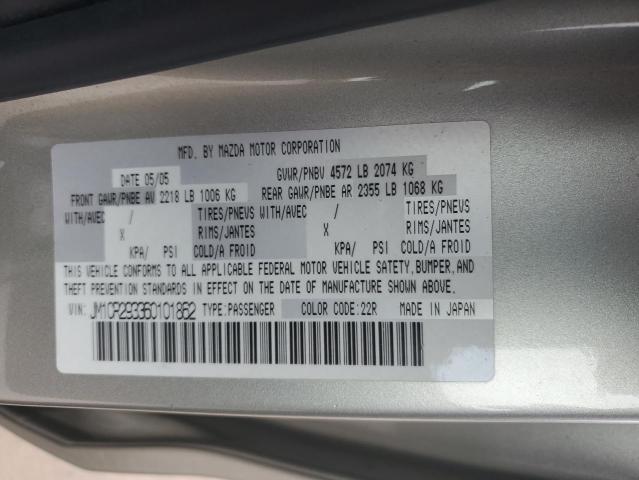 JM1CR293360101862 - 2006 MAZDA MAZDA 5 SILVER photo 12