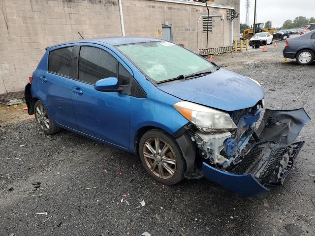 JTDKTUD33DD564347 - 2013 TOYOTA YARIS BLUE photo 4