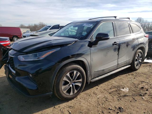 5TDGZRBH9MS543815 - 2021 TOYOTA HIGHLANDER XLE BLACK photo 1