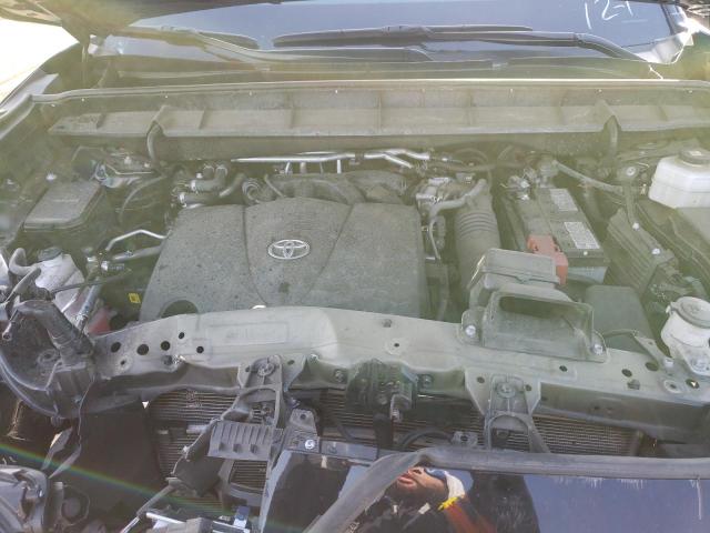 5TDGZRBH9MS543815 - 2021 TOYOTA HIGHLANDER XLE BLACK photo 12