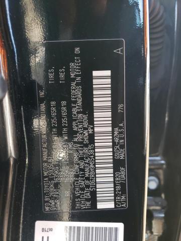 5TDGZRBH9MS543815 - 2021 TOYOTA HIGHLANDER XLE BLACK photo 13